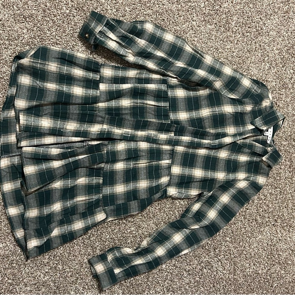 Plaid Button-Up Shirt
